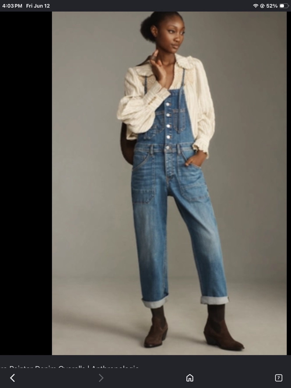 Pilcro Anthropologie Painters Women's Overalls Jeans